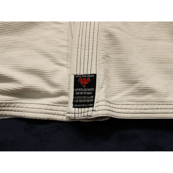 Brazilian Jiu Jitsu BJJ Mens Size A2 White BJJ Martial Arts Ghost Squad EUC - Picture 2 of 12